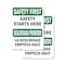 Signmission Safety Culture Sign, 7 in Width, Plastic, Rectangle, Bilingual OS-2PACK-SF-P-710-L-10875 - alternate 1